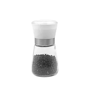 Moulin à épices sel poivre vente en gros 180ml verre plastique