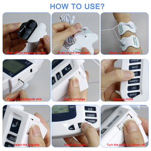 Masajeador Corporal TENS de Pulso, Unidad de Acupuntura y Moxibustión de Baja Frecuencia, Estimulador <span class=keywords><strong>Muscular</strong></span> EMS, Electroestimulador de Pulso - Product Image 5