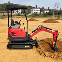 Mini-excavatrice HUALITONG du Shandong, modèle HLT-12, excavatrice sur chenilles, fabricant de mini-excavatrices