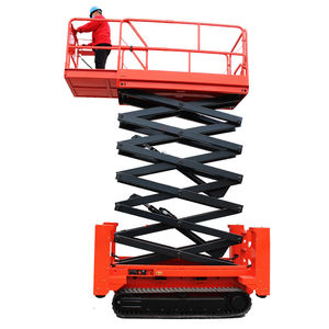 Elevador de tijera Caterpillar, plataforma de compras china, elevador, plataforma de trabajo aéreo con orugas para <span class=keywords><strong>alquiler</strong></span> - Product Image 5