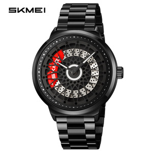 Orologio da Uomo SKMEI con Quadrante Traforato Rotante, Impermeabile, Cinturino in Acciaio Inossidabile, Movimento al Quarzo, Orologio da Polso alla Moda - Product Image 5