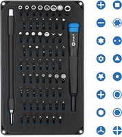 Kit de tournevis IFixit Mako - Ensemble de 64 embouts de précision avec poignée et barre d'extension pour la réparation électronique