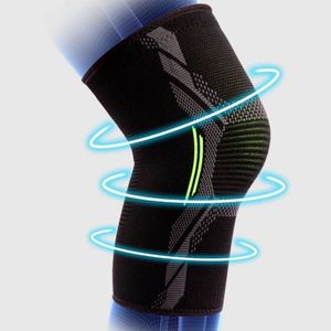Genouillère de compression en nylon tricoté pour le cyclisme, la course, le saut à la corde, le fitness, protection thermique - Product Image 4