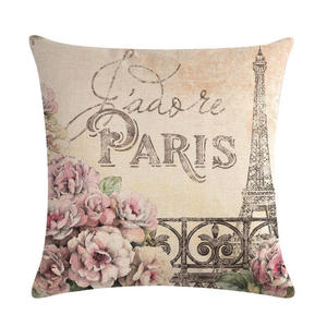 Romántica SERIE DE París funda de <span class=keywords><strong>almohada</strong></span> cojín funda de <span class=keywords><strong>almohada</strong></span> decoración para oficina en casa - Product Image 1