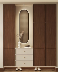 <span class=keywords><strong>Meuble</strong></span> d'entrée moderne en rotin pour salon, porte-chaussures, couleur noyer, avec panneau en os, <span class=keywords><strong>meuble</strong></span> de salon sur mesure - Product Image 3