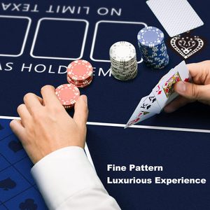 Tapis de <span class=keywords><strong>poker</strong></span> personnalisé en caoutchouc naturel et tissu technique antidérapant, prix de gros, pour Texas Hold'em, OEM - Product Image 2