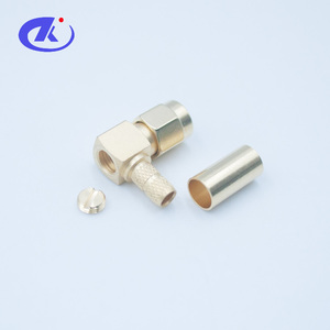 Hot bán tùy chỉnh góc bên phải <span class=keywords><strong>SMA</strong></span> nam uốn Loại kết nối cho rg223 cáp đồng trục - Product Image 2