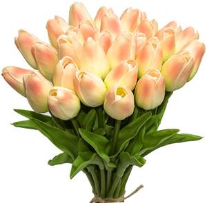 Fleurs artificielles pour tulipes PU, 10/30 pièces, <span class=keywords><strong>Bouquet</strong></span> de fleurs en Latex, véritables tactile, décoration de maison pour fête de <span class=keywords><strong>mariage</strong></span>, bureau - Product Image 1