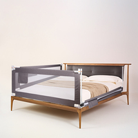 Barrière de sécurité pour lit bébé en tissu de bonne qualité, réglable en hauteur, barrière de sécurité pour tout-petits, garde-corps anti-chute, barrière de sécurité pour bébé
