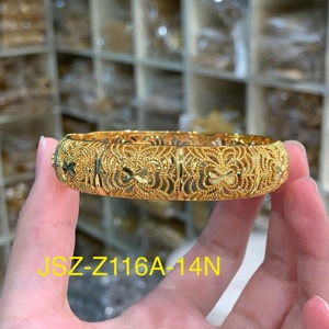 กำไลข้อมือทองชุบ 24k สไตล์อินเดียสุดหรูจากดูไบ ขายส่งยอดนิยม สำหรับผู้หญิง ป้องกันการเกิดออกซิเดชัน ไม่ก่อให้เกิดอาการแพ้ - Product Image 4