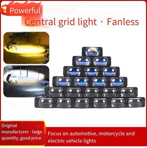 Calandre avant de voiture Mini Matrix Laser phare jaune blanc Led moto projecteur 12V 6000K nouveau montage universel 1200 - Product Image 5