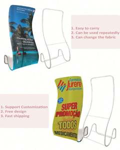 Toile de fond bannière tissu tension extensible nouveautés exposition promotion des ventes présentoir - Product Image 3