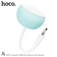 Speaker Mini PC Hoco OEM DS27, Suara Jernih, Portabel, USB Tunggal, Plug-in Langsung
