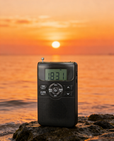Kompaktes digitales Taschenradio mit Wecker für Pendler, Spaziergänge und Reisen
