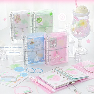 Quaderno Portatile Mini M5 in Twill PP, Agenda Tri-Fold Kawaii, Cancelleria Scolastica - Product Image 1
