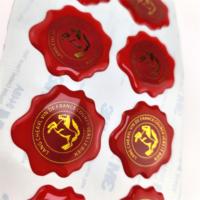 Autocollant extra-collant avec logo personnalisé pour impression en relief 3D étiquette à colle gel en résine époxy autocollant dôme en cristal souple transparent