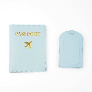 Set Regalo di Accessori da Viaggio in Pelle PU con Logo Personalizzato, Etichetta per Bagagli e Porta Passaporto con Confezione di Lusso Personalizzata - Product Image 4