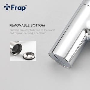 Trappola per bottiglie in ottone <span class=keywords><strong>a</strong></span> <span class=keywords><strong>sifone</strong></span> rotondo <span class=keywords><strong>cromato</strong></span> P-TRAP bagno lavabo per rifiuti con scarico <span class=keywords><strong>a</strong></span> scomparsa F82 - Product Image 4