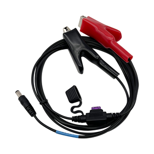 전원 케이블 A00306 연결 배터리 총 스테이션 배터리 DC 5.5*2.1 + 퓨즈 + 악어 클립 - Product Image 1