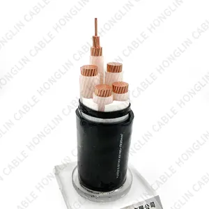 Origin manufacturer xlpe sheath insulated low medium voltage 400 sq mm Copper power cable 5 Core CE standard power cables