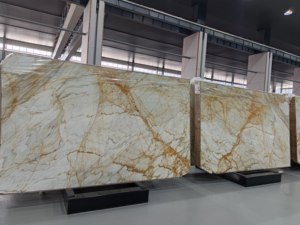 Décoration de luxe, nouvelle dalle de marbre Calacatta Gold de haute qualité pour plan de travail - Product Image 6