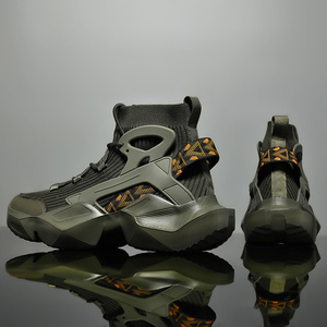 Baskets montantes décontractées pour hommes en maille respirante, chaussures de course et de sport d'extérieur de qualité, chaussures de marche élégantes grandes tailles - Product Image 6