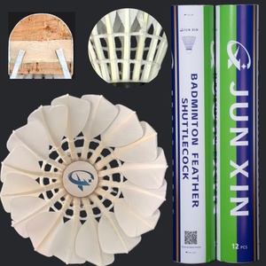 Pluma de Bádminton de Pluma de Ganso de Primera Clase, Nivel Torneo, Fabricada por BWF, para Entrenamiento de Jugadores Profesionales - Product Image 1