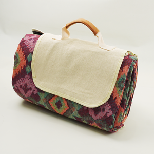 الصين مصنع في الهواء الطلق الصوف قابلة للطي فراش للتنزه مع مقبض حزام/المحمولة خفيفة الوزن قابلة للطي بطانية شاطئ سجادة للرحلات - Product Image 1