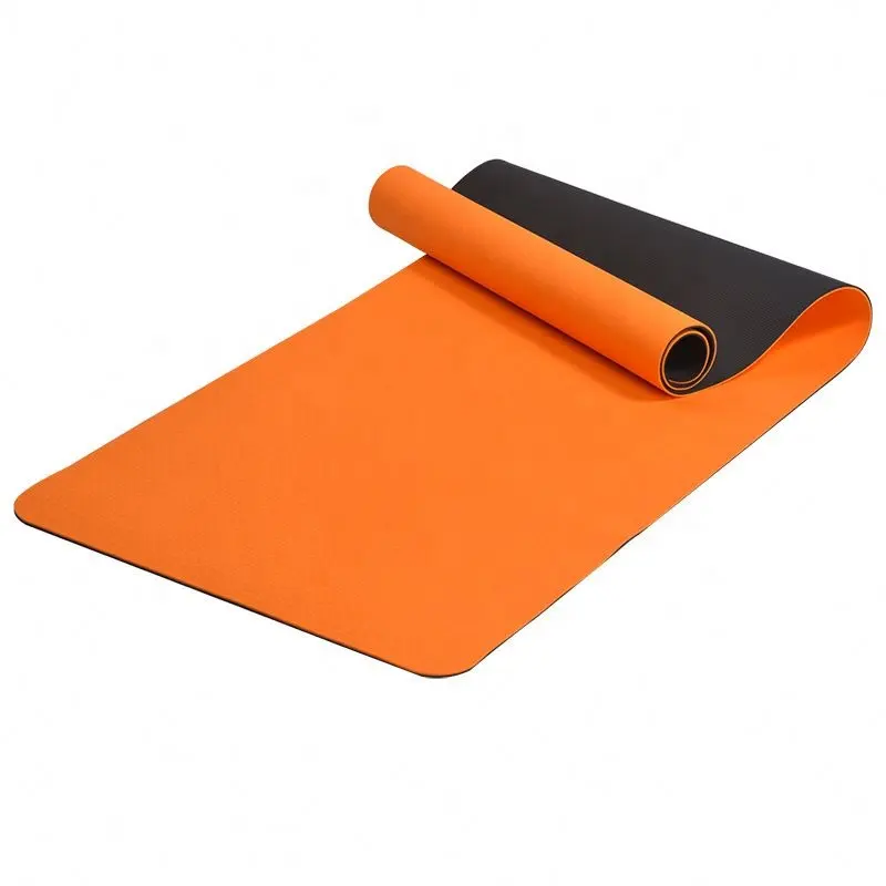 Oem TPE Yoga mat-hai mặt thoải mái bọt bền tập thể dục Mat tập thể dục Pilates và tập luyện với dây đeo mang