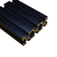 6063 Alu 2020 2080 3030 4040 4080 8080 9090 100100 120120 NOIR Anodisé Profilés en aluminium t fente CNC Extrusion d'aluminium