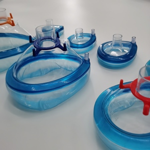 Mascarilla de Anestesia de PVC Suave de Alta Calidad, con Cojín Hermético, Libre de <span class=keywords><strong>DEHP</strong></span>, Desechable - Product Image 5