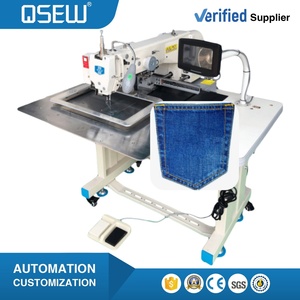 QS-3020-P <b>Automatic</b> Cheap Pocket Attaching Industrial <b>Sewing</b> <b>Machine</b> Pocket Setter <b>Sewing</b> <b>Machine</b> Jeans Making <b>Machine</b> - Product Image 1