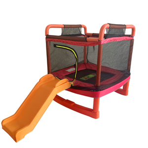 Trampolín Infantil Jingyi, Mini Trampolín <span class=keywords><strong>de</strong></span> Espuma con Red <span class=keywords><strong>de</strong></span> Seguridad, Tobogán <span class=keywords><strong>de</strong></span> PVC <span class=keywords><strong>de</strong></span> 5.2 pies, Área <span class=keywords><strong>de</strong></span> Juegos Interior para Niños, Gimnasia - Product Image 5