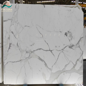Losa de mármol blanco Calacatta de gran tamaño, piedra natural, suministro de fábrica, para encimeras de cocina, paredes de baño y pisos. - Product Image 1