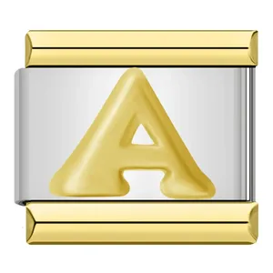 Bán Buôn Ý Quyến Rũ Liên Kết Vòng Đeo Tay Thép Không Gỉ Thư Quyến Rũ Vòng Đeo Tay Có Thể Điều Chỉnh Phù Hợp 9Mm - Product Image 5