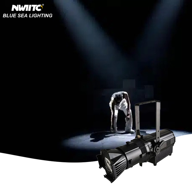 Professional 200W Prefocus LED Leko Profile Light Silent Fan for Theater Studio TV Broadcast Spotlight Workhorse Touring Event
