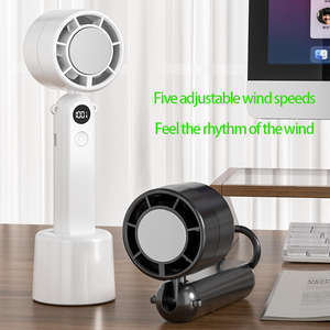 Ventiladores recargables de 2000mAh y ventilador de mano de refrigeración, ventilador <span class=keywords><strong>Turbo</strong></span> de refrigeración de aire portátil eléctrico de alta velocidad para exteriores - Product Image 4