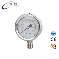 The CX-PG-P 0~40 Mpa 60mm Radial Install Stainless Steel 2.5% High Accuracy Oil Filled Pressure Gauge