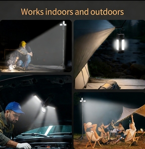 Lanterne de <span class=keywords><strong>camping</strong></span> à base magnétique, portable, pour réparation automobile, urgence, randonnée en plein air, rechargeable - Product Image 2