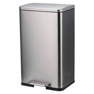 <span class=keywords><strong>Cubo</strong></span> de <span class=keywords><strong>Basura</strong></span> Rectangular de <span class=keywords><strong>Acero</strong></span> <span class=keywords><strong>Inoxidable</strong></span> de 50L, Ecológico, con Pedal - Product Image 1