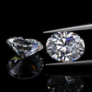 Diamante de Moissanita de Corte Ovalado, Color D, Claridad VVS1, Tamaño Grande, Piedra Suelta para Anillo de Boda para Parejas - Product Image 3