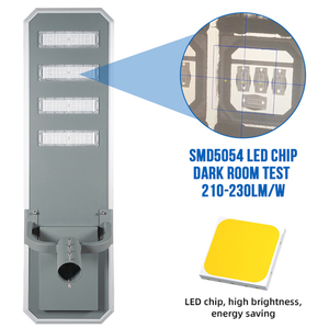 Lámpara solar impermeable Ip65 para exteriores, fundición a presión de aluminio, 40W, 60W, <span class=keywords><strong>80W</strong></span>, 100W, 120W, luz de calle solar Led integrada todo en uno - Product Image 2