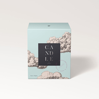 Fabrication en usine 100% emballage recyclable boîte-cadeau de bougies en carton personnalisé avec stratification mate dossiers de revêtement UV