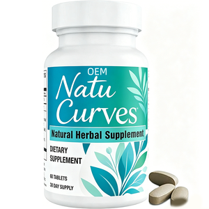 Tabletas de Suplemento Dietético <span class=keywords><strong>Natu</strong></span> Curves, 60 Unidades, Suministro para 30 Días, Producto OEM para Apoyo al Bienestar - Product Image 1