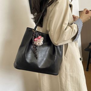 Women's Casual Tote <b>Bag</b> with Pendant <b>Large</b> Capacity Shoulder Handbag for <b>Work</b> Shopping Travel and Daily Use - Product Image 3