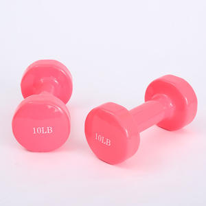 Salle de <span class=keywords><strong>sport</strong></span> à domicile personnalisé kg lb couleur 1-10kg tête ronde haltère vinyle/néoprène haltère - Product Image 3