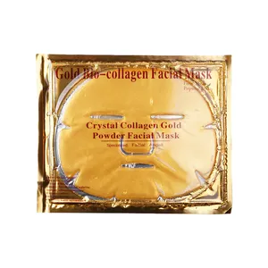 Soins de la peau hydratants masque facial pour le visage feuille de beauté masque facial hydrogel complet produits éclaircissants anti-âge cristal d'or femme 24k