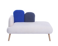 Canapé d'appoint moderne et abordable, design original, relaxant, minimaliste, pour salon, fauteuil de pédicure, blanc