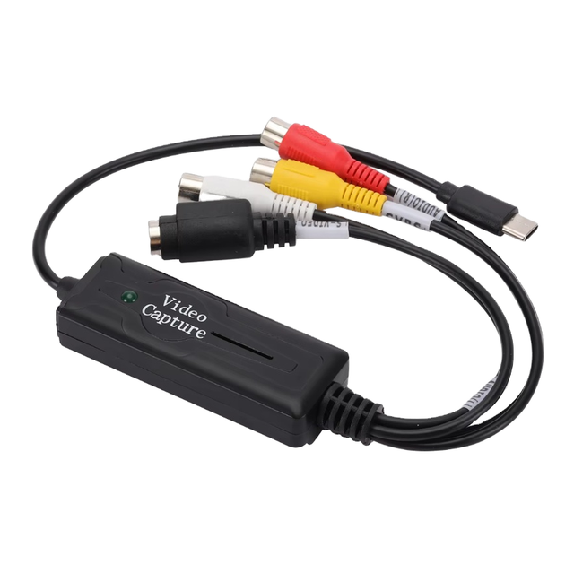 TYPE-C AV DV External Video Capture Card Transfer AUDIO and VIDEO Signals to Computers, Android and HarmonyOS Smart Phones.
