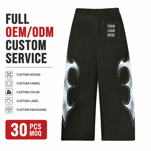 Pantalones Deportivos para Hombre de Alta Calidad con Logotipo de Llama Plateada, Impresión DTG Profesional, Felpa Gruesa, Venta al Por Mayor Directa de Fábrica - Product Image 5
